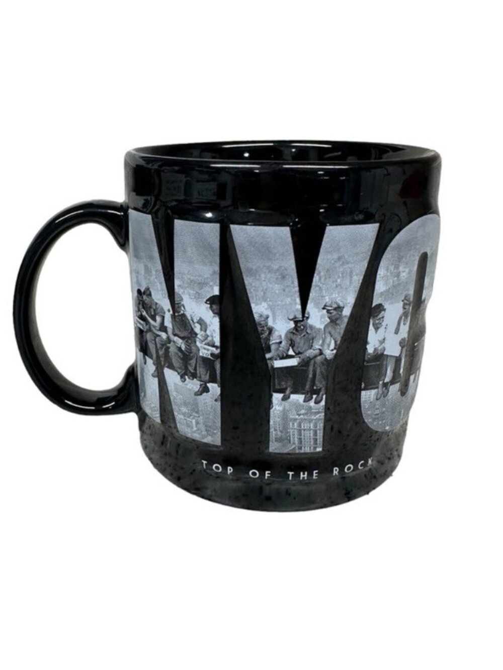 Top of the Rock NYC “Lunch Atop a Skyscraper” 16oz Coffee Mug Rockefeller Center